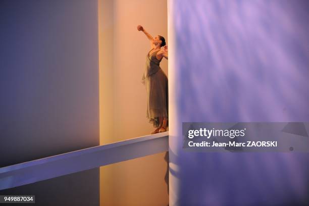 Anja Behrend of The Ballets Of Monte Carlo in Romeo and Juliet, a contemporary dance piece choreographed by Jean-Christophe Maillot, french dancer...