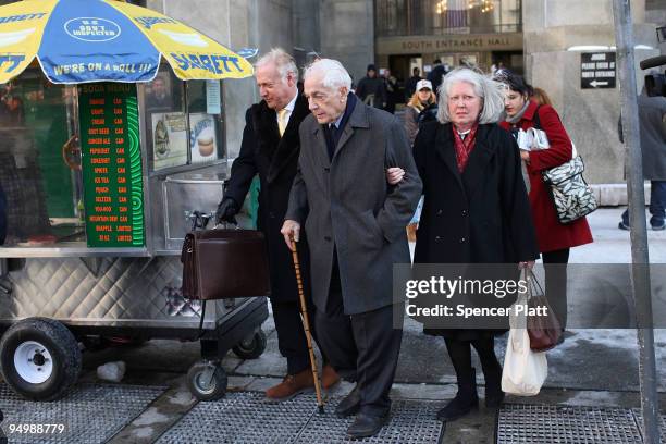 Anthony Marshall , the son of the late New York philanthropist Brooke Astor, leaves court with his wife Charlene Marshall after his sentencing...