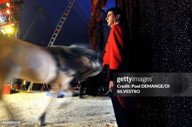 The Pinder Circus was created over 150 years ago. Each year it stops off at around 130 towns. Its big top seats 2500 people and is put up or down 260...