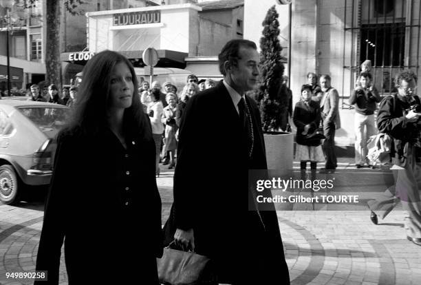 Christina von Opel with Robert Badinter .