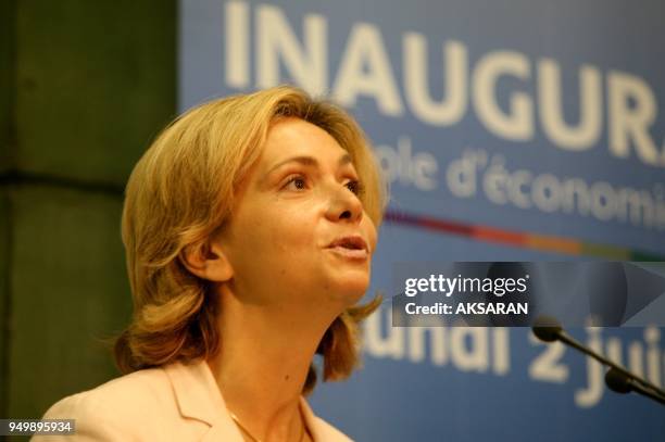 Visite de Valerie Pecresse, Ministre de l'Enseignement Superieur et de la Recherche a Toulouse le lundi 2 juin 2008 a l'Ecole d'Economie de Toulouse...