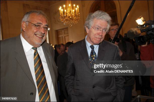 Nantes le . Philippe Seguin, Premier president de la Cour des comptes, assiste a l'audience solennelle de rentree de la Chambre regionale des comptes...