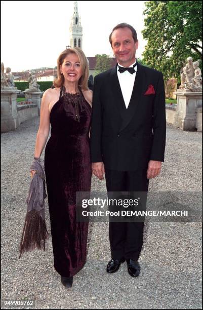 Mr and Mrs Gerard Longuet at the Golden Wedding Anniversary of Otto von Habsburgh.