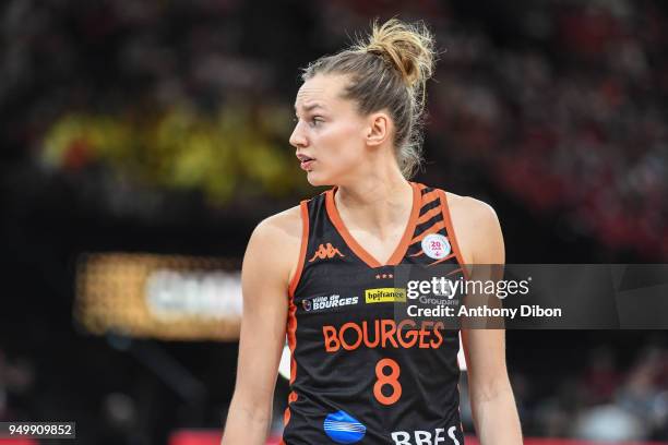 MArine Johannes of Bourges during the French Final Cup match between Charleville and Bourges at AccorHotels Arena on April 21, 2018 in Paris, France.