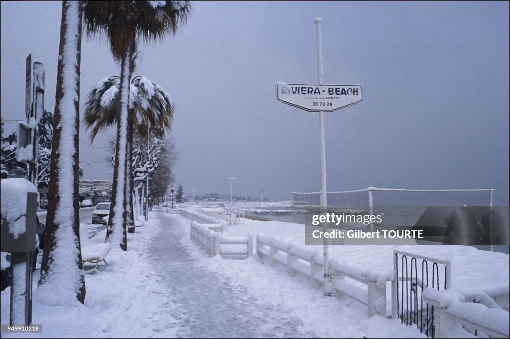 CANNES SOUS LA NEIGE