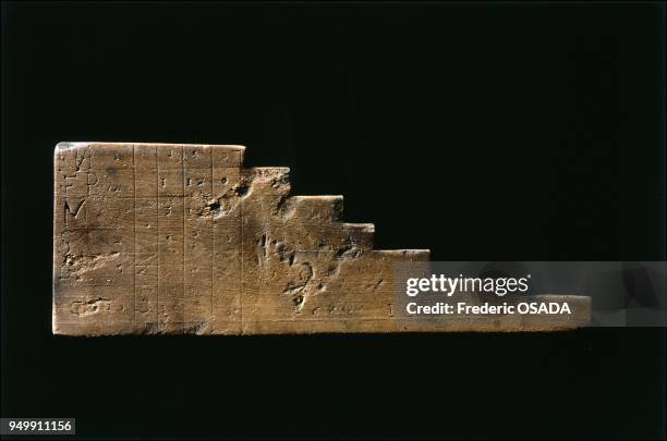 An object very rarely discovered underwater - a gunner's ruler, made of boxwood, which still bears the date of manufacture - 1648, and the initials...