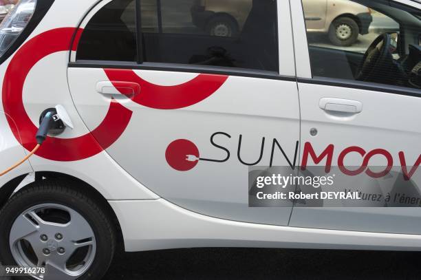 La SUNMCOV, Service d'auto partage innovant utilisant des vehicules 100% electriques recharges a l'energie 100 % renouvelable developpe dans le cadre...