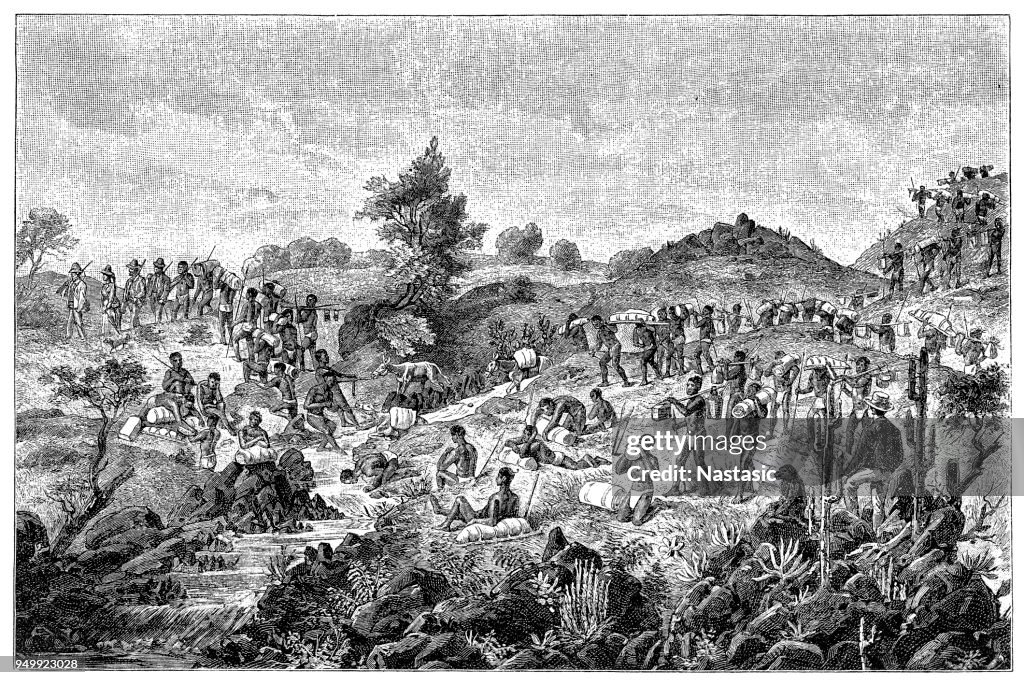 Working on the Navieti (Malombwe) river