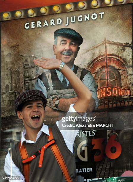 La caravane publicitaire du film 'Faubourg 36' de Christophe Barratier qui sortira au cin?ma le 24 septembre 2008.