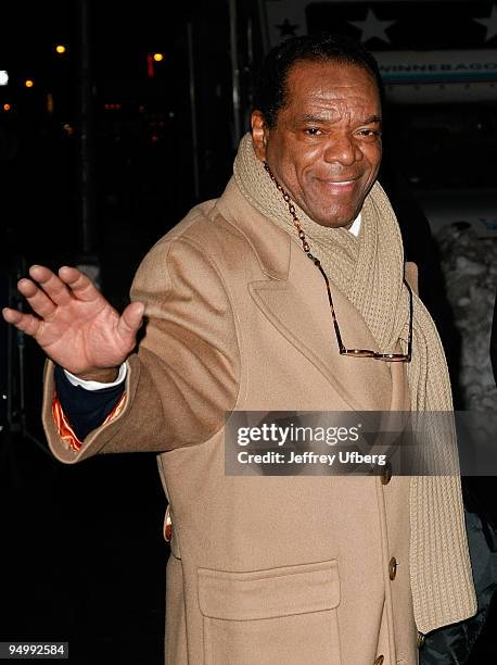 Comedian John Witherspoon visits "Late Show With David Letterman" at the Ed Sullivan Theater on December 21, 2009 in New York City.