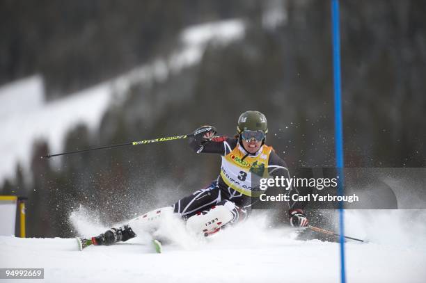 Audi FIS Ski World Cup: Czech Republic Ondrej Bank in action during Men's Super Combined Downhill at Beaver Creek Resort. Beaver Creek, CO 12/4/2009...