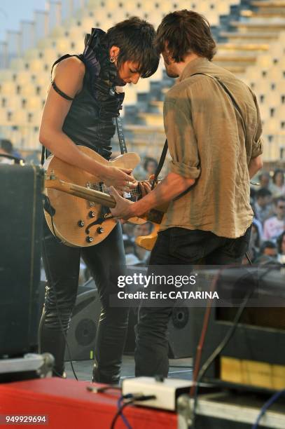 Les Mediterraneennes de Leucate. Music Festival. French band Mademoiselle K performing Live.