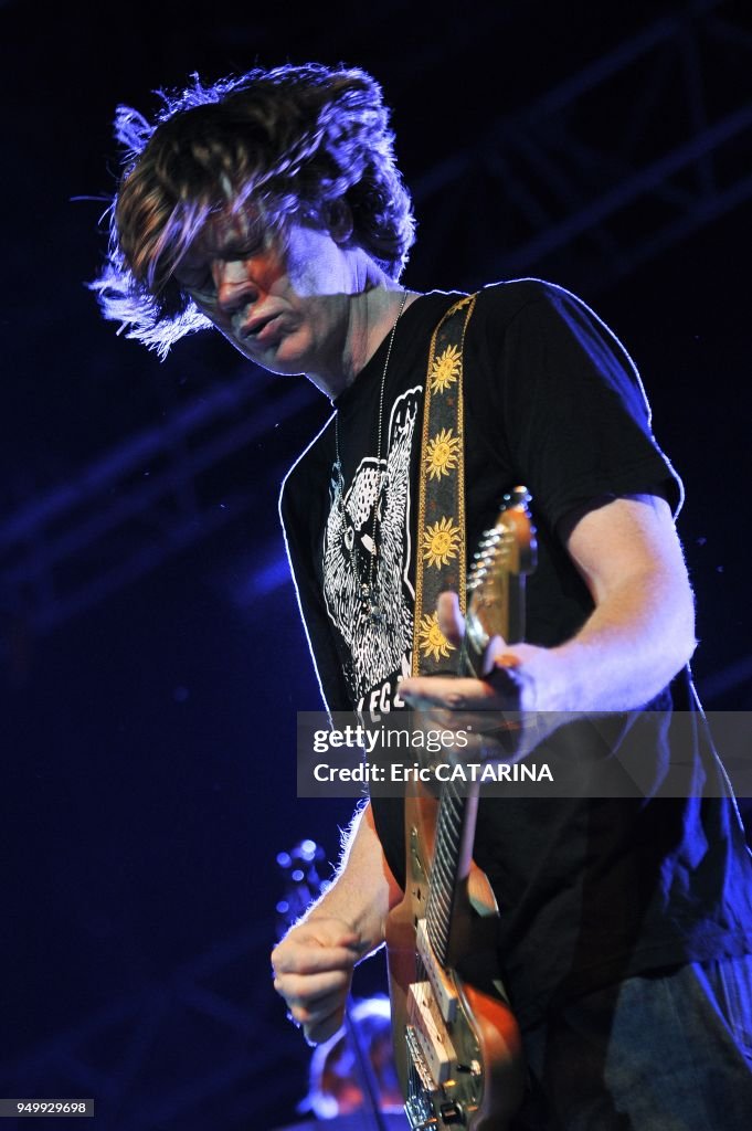 Les Mediterraneennes de Leucate. Music Festival. US Band Sonic Youth performing Live.