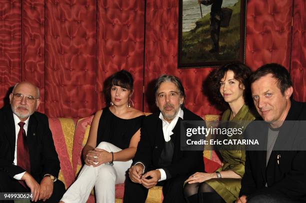 President of the Jury Ariel Zeitoun surrounded by jury's members Carmelo Romero, Anna Galiena, Alfred Lot and Delphine Gleize.