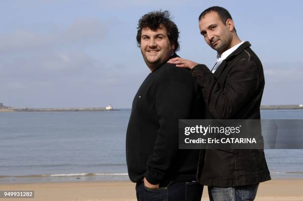 Actor Laurent Ournac with director Marc Gibaja.