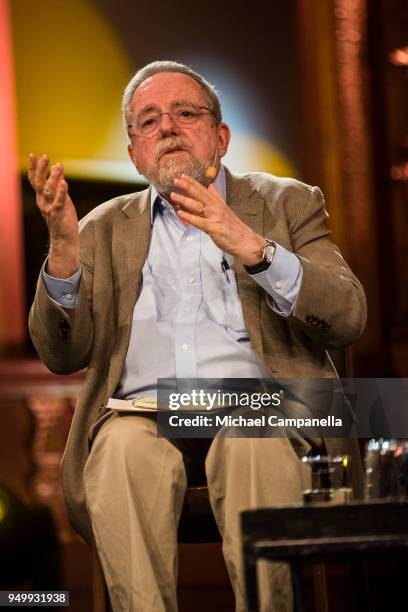 David Denby during the 'J! International Symposium - Jewish New York' at Berns Hotel on April 22, 2018 in Stockholm, Sweden.