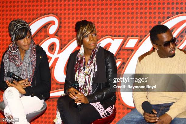 December 11: Dirty Money is interviewed at the "Coca-Cola Lounge" in Chicago, Illinois on December 11, 2009.