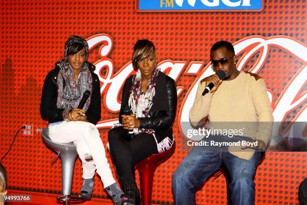 December 11: Dirty Money is interviewed at the "Coca-Cola Lounge" in Chicago, Illinois on December 11, 2009.