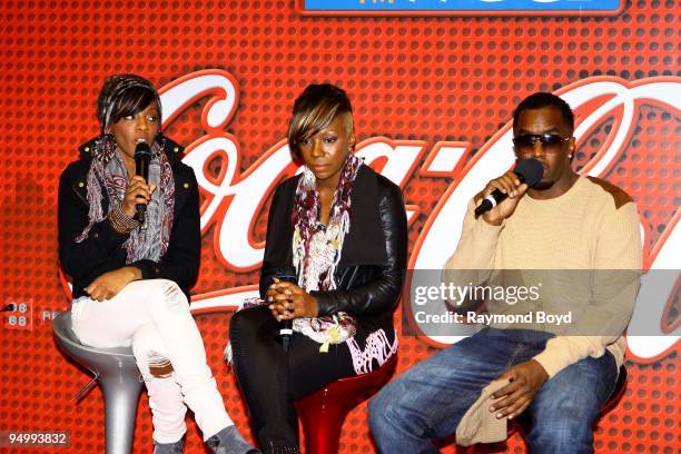 December 11: Dirty Money is interviewed at the "Coca-Cola Lounge" in Chicago, Illinois on December 11, 2009.