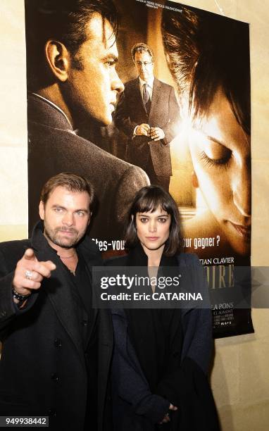 Actor Clovis Cornillac,director Francois Favrat and actress Vimala Pons.