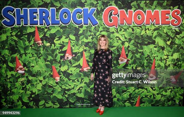 Ashley Jensen attends the 'Sherlock Gnomes' London Family Gala hosted by Sir Elton John and David Furnish at Cineworld Leicester Square on April 22,...