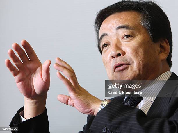 Susumu Hosoi, president of Isuzu Motors Ltd., speaks during an interview in Tokyo, Japan, on Friday, Dec. 18, 2009. Isuzu Motors Ltd., Japan's...