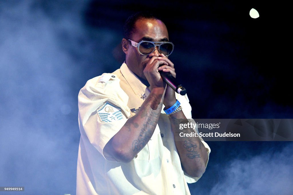 Fleshbone Rapper Rapper Flesh-n-Bone of Bone Thugs-n-Harmony performs onstage during ...