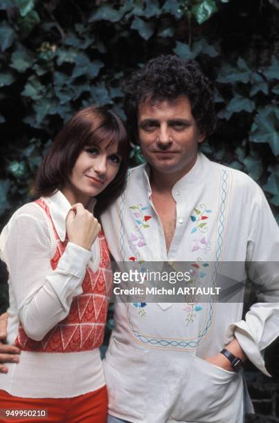 Portrait de Danièle Evenou et Jacques Martin en mai 1974 en France.
