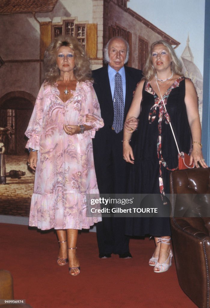 Fritz Schlumpf avec sa femme et sa fille en 1979