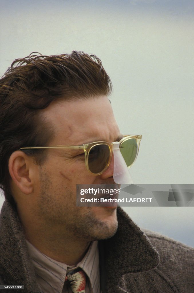 Mitzi Rourke Portrait de Mickey Rourke lors du tournage du film'Angel Heart'... News ...