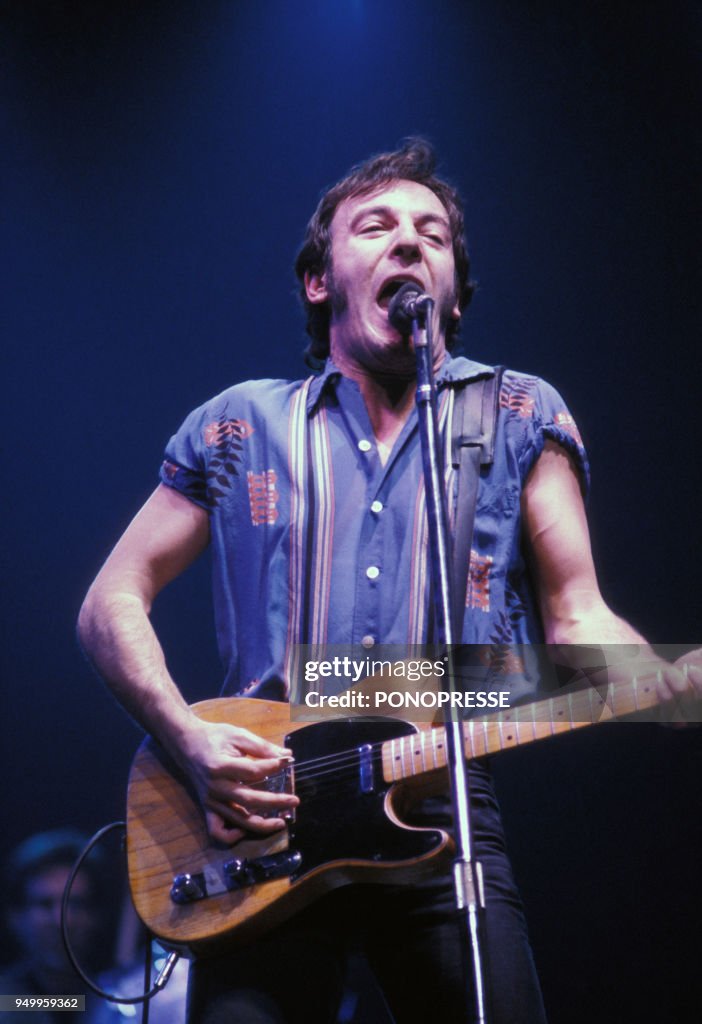 Springsteen Tour 1981 Bruce Springsteen en concert en janvier 1981 à Montreal, Canada. News ...