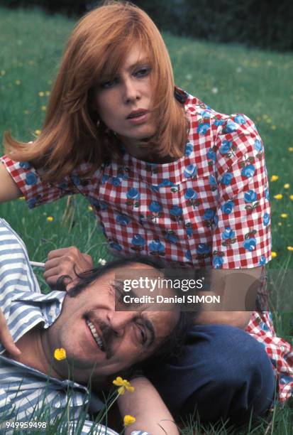 Jean-Marc Thibault et Sophie Agacinski, circa 1970, France.