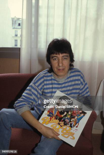 Bill Wyman, bassiste des Rolling Stones, à Paris en avril 1985, France.