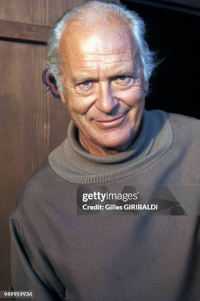 Portrait de Curd Jurgens, acteur, circa 1970.