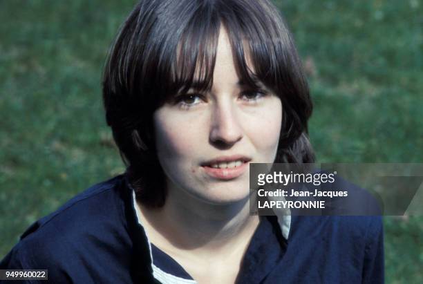 Portrait de Nathalie Vadim, fille de Roger Vadim et Annette Stroyberg, en mars 1977, France.
