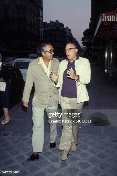 Michel Legrand et Gene Kelly, circa 1960, à Paris, France.