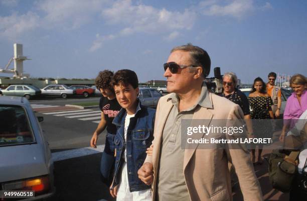 Gene Kelly à Deauville en septembre 1982, France.