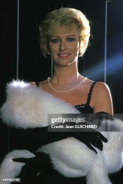 Portrait d'Evelyne Leclercq le 11 mars 1987 à Paris, France.