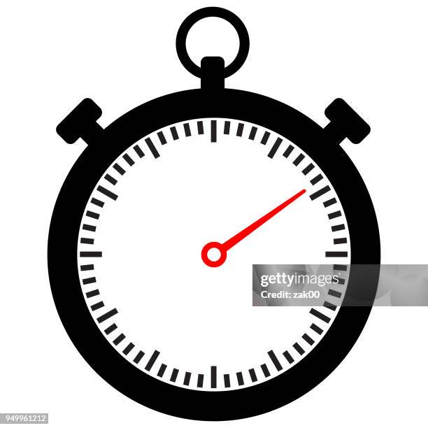 stop watch icon flat graphic design - sport set competition round stock illustrations