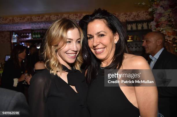 Jill Bikoff and Debbie August attend Billy Macklowe's 50th Birthday Spectacular at Chinese Tuxedo on April 21, 2018 in New York City.