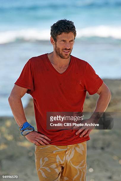 Mick Trimming, during the immunity challenge, "Square Peg Round Hole " during the ninth episode of SURVIVOR: SAMOA, Thursday, Nov 12 on the CBS...