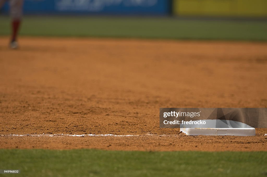 Baseball-Feld im Baseball-Spiel mit Baseball-Spieler