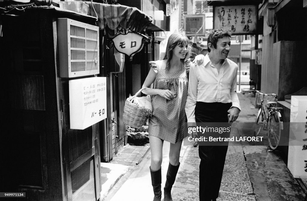 Serge Gainsbourg et Jane Birkin à Tokyo