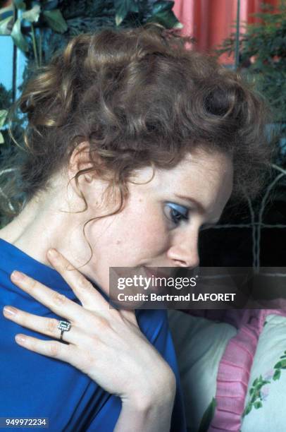 Portrait de l'actrice Liv Ullmann en mai 1976 à Cannes, France.
