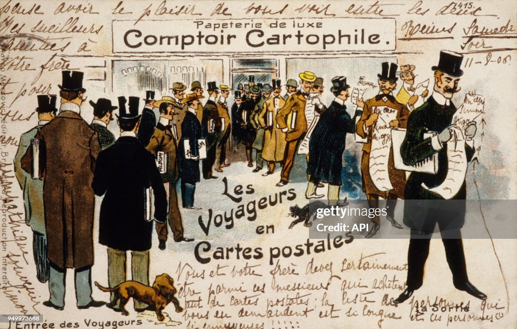 Carte publicitaire du Comptoir Cartophile