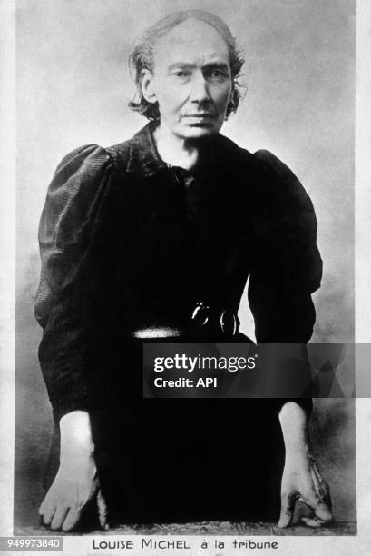 Portrait de Louise Michel, institutrice et militante anarchiste vers 1900, France.