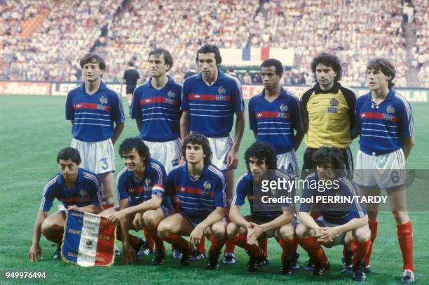 équipe de France de football le 20 juin 1984 en France.