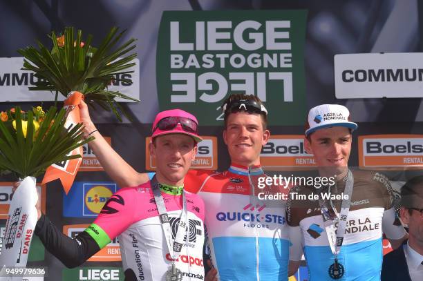 Podium / Michael Woods of Canada and Team EF Education First - Drapac P/B Cannondale / Bob Jungels of Luxembourg and Team Quick-Step Floors / Romain...