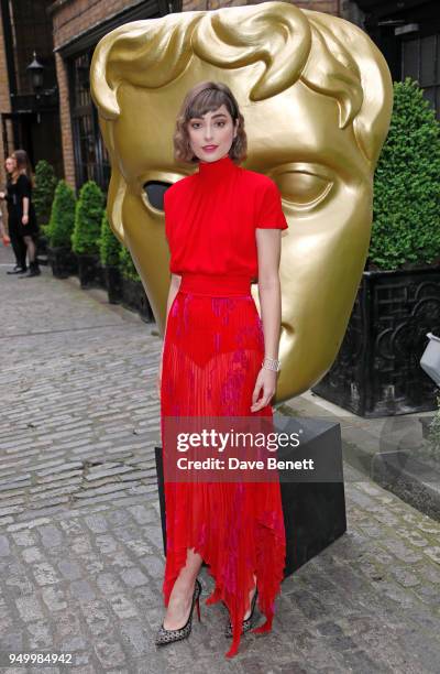 Ellise Chappell arrives at the British Academy Television Craft Awards held at The Brewery on April 22, 2018 in London, England.