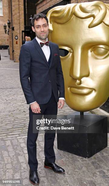 Alex Hassell arrives at the British Academy Television Craft Awards held at The Brewery on April 22, 2018 in London, England.